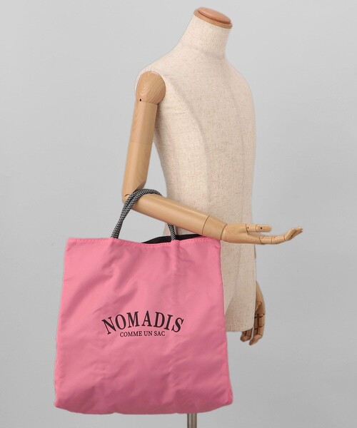 NOMADIS（ノマディス）の「NOMADIS/ノマディス SAC2 / ロゴトートバッグ（トートバッグ・レディース・ピンク/ネイビー・ONE SIZE）」の10枚目の写真
