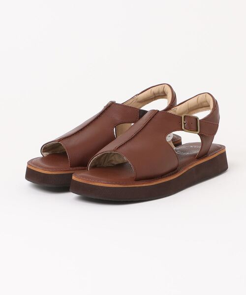 Piedi Nudi(ピエディヌーディ)の「hocco/ホッコ 甲深 レザーオープントゥサンダル(サンダル・レディース・ダークブラウン/ブラック/アイボリー・24.5cm/24.0cm/23.5cm/23.0cm/22.5cm)」の8枚目の写真