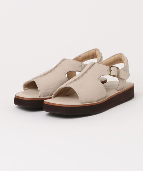 Piedi Nudi(ピエディヌーディ)の「hocco/ホッコ 甲深 レザーオープントゥサンダル(サンダル・レディース・ダークブラウン/ブラック/アイボリー・24.5cm/24.0cm/23.5cm/23.0cm/22.5cm)」の6枚目の写真