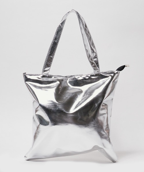 Theater code(シアターコード)の「▲metallic tote bag / メタリック トートバッグ シルバー(トートバッグ・メンズ・シルバー・FREE)」の7枚目の写真