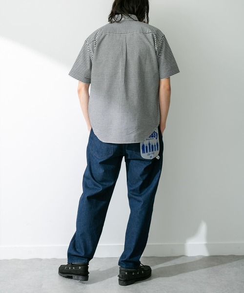 URBAN RESEARCH Sonny Label（アーバンリサーチサニーレーベル）の「『XLサイズ/WEB限定/抗菌/イージーケア』オックスボタンダウン半袖シャツ（シャツ/ブラウス・メンズ・ライトブルー/ネイビー/ストライプ/ホワイト/ブラック系その他/ホワイト系その他/グレー系その他・MEDIUM/LARGE/X-LARGE）」の21枚目の写真