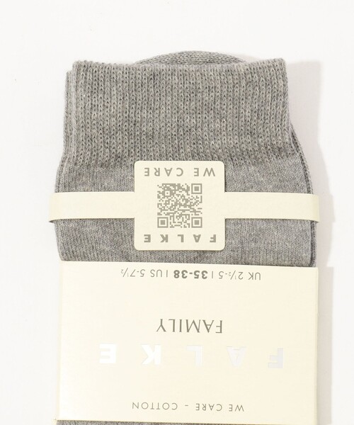 FALKE（ファルケ）の「■■■FALKE FAMILY コットンナイロンソックス（ソックス/靴下・レディース・ホワイト/ライトグレー/ピンク/グリーン/ブラック/カーキ/チャコールグレー・FREE）」の9枚目の写真