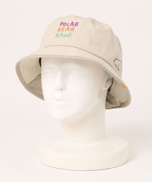 salle de bal（サルデバル）の「POLAR BEAR BANK / ポーラーベアバンク コットンベアタレ付きバケットハット PBB 032 MMI（ハット・レディース・ベージュ/ブラック/アイボリー/グレー・FREE）」の14枚目の写真