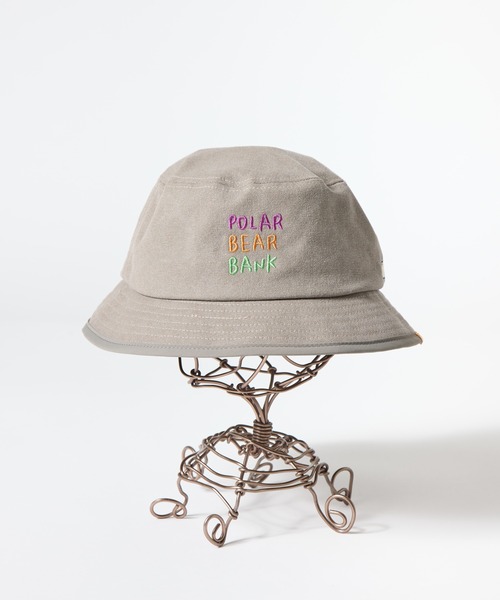 salle de bal（サルデバル）の「POLAR BEAR BANK / ポーラーベアバンク コットンベアタレ付きバケットハット PBB 032 MMI（ハット・レディース・ベージュ/ブラック/アイボリー/グレー・FREE）」の19枚目の写真