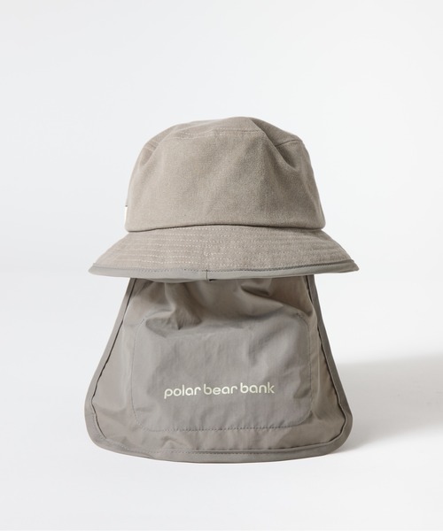 salle de bal（サルデバル）の「POLAR BEAR BANK / ポーラーベアバンク コットンベアタレ付きバケットハット PBB 032 MMI（ハット・レディース・ベージュ/ブラック/アイボリー/グレー・FREE）」の22枚目の写真