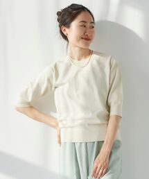 アイレットクルーネックプルオーバー