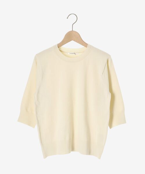 le.coeur blanc(ルクールブラン)の「アイレットクルーネックプルオーバー(ニット/セーター・レディース・オフホワイト/ブラック/ホワイト系その他/ピンク・38)」の5枚目の写真