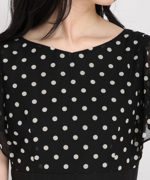 STRAWBERRY-FIELDS（ストロベリーフィールズ）の「ミスティドットⅡ（ワンピース・レディース・ブラック系その他・2）」の4枚目の写真