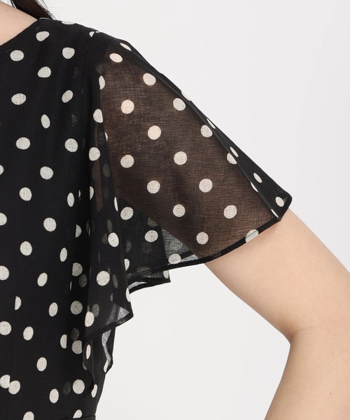 STRAWBERRY-FIELDS（ストロベリーフィールズ）の「ミスティドットⅡ（ワンピース・レディース・ブラック系その他・2）」の6枚目の写真