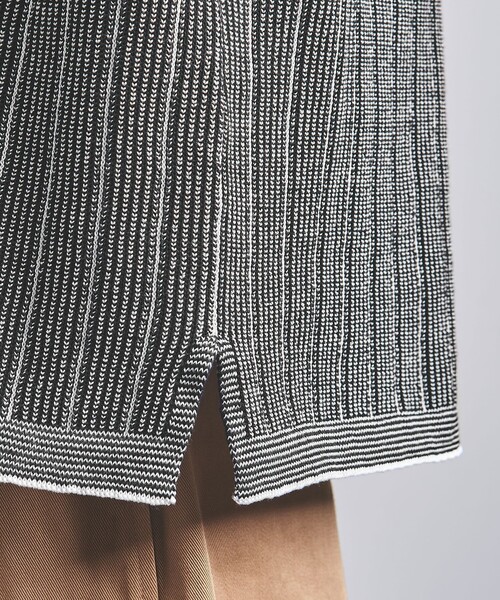 Coohem（コーヘン）の「＜COOHEM＞ COTTON STRIPE KNIT SHIRT/コットン ストライプ ニット シャツ（シャツ/ブラウス・メンズ・ブラック・XL/L/M）」の9枚目の写真