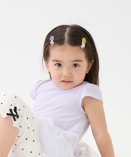 petit main（プティマイン）の「ベアヘアクリップ2P（ヘアピン・キッズ・ライトピンク/ラベンダー/ライトブルー・FREE）」の8枚目の写真