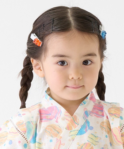 petit main（プティマイン）の「ベアヘアクリップ2P（ヘアピン・キッズ・ライトピンク/ラベンダー/ライトブルー・FREE）」の10枚目の写真