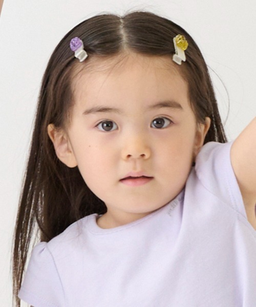 petit main（プティマイン）の「ベアヘアクリップ2P（ヘアピン・キッズ・ライトピンク/ラベンダー/ライトブルー・FREE）」の13枚目の写真