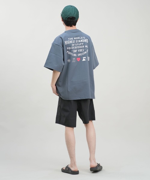POLeR(ポーラー)の「【ムラサキスポーツ限定】POLER/ポーラー 半袖Tシャツ/ラッシュガード 水陸両用 UVケア ブランドロゴ 249MCV0023(Tシャツ/カットソー・メンズ・ホワイト/ブラック/グレー・M/L/XL)」の19枚目の写真