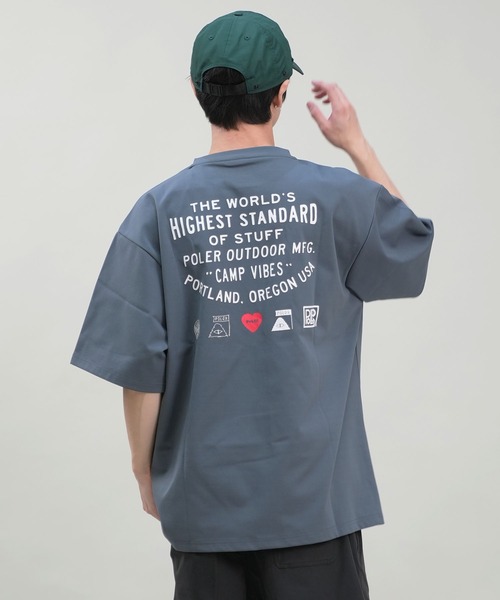 POLeR(ポーラー)の「【ムラサキスポーツ限定】POLER/ポーラー 半袖Tシャツ/ラッシュガード 水陸両用 UVケア ブランドロゴ 249MCV0023(Tシャツ/カットソー・メンズ・ホワイト/ブラック/グレー・M/L/XL)」の17枚目の写真