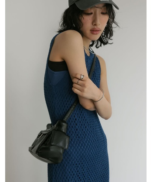 Re:EDIT（リエディ）の「[2024 SUMMER COLLECTION][森カンナさん着用]ダブルポケットデザインショルダーバッグ（ショルダーバッグ・レディース・シルバー/アイボリー/ブラック/ブラウン・FREE）」の7枚目の写真