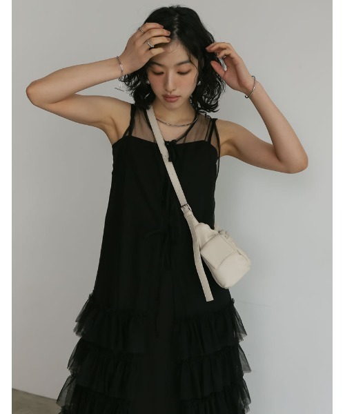 Re:EDIT（リエディ）の「[2024 SUMMER COLLECTION][森カンナさん着用]ダブルポケットデザインショルダーバッグ（ショルダーバッグ・レディース・シルバー/アイボリー/ブラック/ブラウン・FREE）」の11枚目の写真