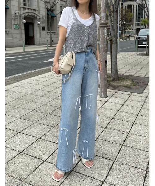 Re:EDIT（リエディ）の「[2024 SUMMER COLLECTION][森カンナさん着用]ダブルポケットデザインショルダーバッグ（ショルダーバッグ・レディース・シルバー/アイボリー/ブラック/ブラウン・FREE）」の12枚目の写真