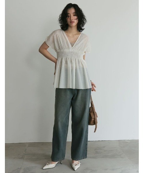 Re:EDIT（リエディ）の「[2024 SUMMER COLLECTION][森カンナさん着用]ダブルポケットデザインショルダーバッグ（ショルダーバッグ・レディース・シルバー/アイボリー/ブラック/ブラウン・FREE）」の18枚目の写真