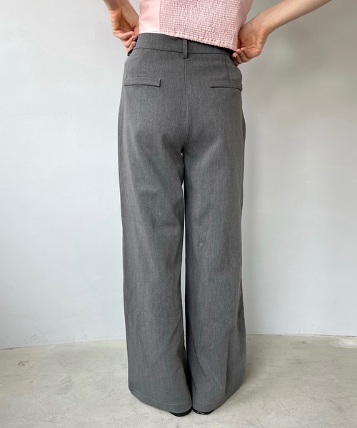 SANSeLF（サンセルフ）の「レースラップスラックスパンツ【SANSeLF】sanw24s023（スラックス・レディース・グレー・S/M）」の2枚目の写真