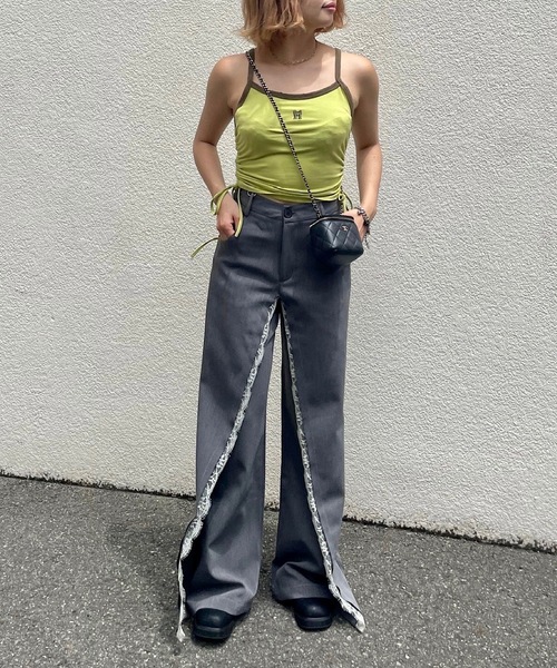 SANSeLF（サンセルフ）の「レースラップスラックスパンツ【SANSeLF】sanw24s023（スラックス・レディース・グレー・S/M）」の15枚目の写真