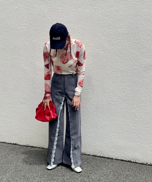 SANSeLF（サンセルフ）の「レースラップスラックスパンツ【SANSeLF】sanw24s023（スラックス・レディース・グレー・S/M）」の17枚目の写真