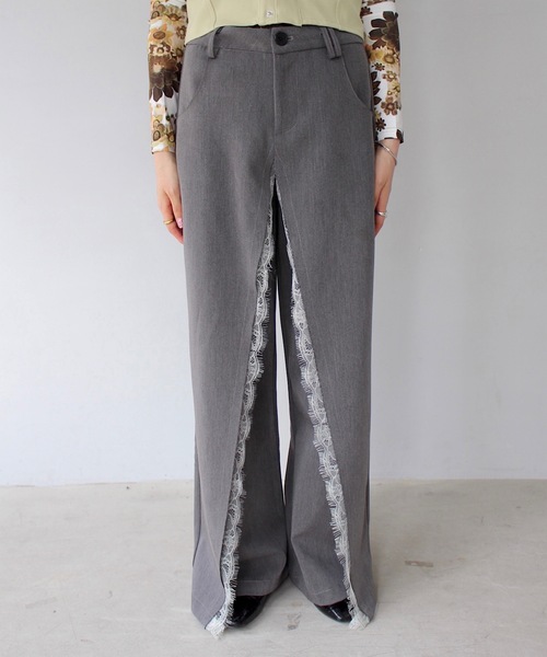 SANSeLF（サンセルフ）の「レースラップスラックスパンツ【SANSeLF】sanw24s023（スラックス・レディース・グレー・S/M）」の19枚目の写真