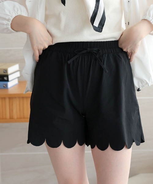 UV・紫外線カット 水陸両用 日焼け対策】ラッシュスカラップショート