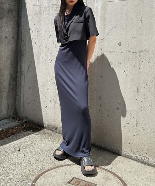 セール】【LVEU.】デザインフッククロップドジャケット / ジャケット