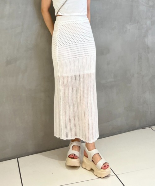 柄編みスカート（スカート）｜y/m by 石堂恵菜（イムバイイシドウケイナ） 5,544円