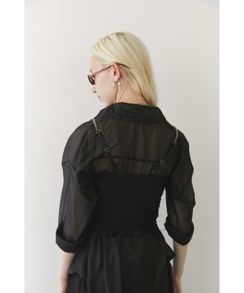 Solace（ソレイス）の「スパンコールビスチェ（キャミソール・レディース・ブラック/シルバー・FREE）」の5枚目の写真