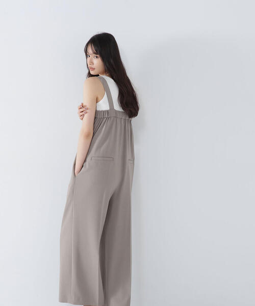 NATURAL BEAUTY BASIC（ナチュラルビューティーベーシック）の「◇ベアサロペット（サロペット/オーバーオール・レディース・ベージュ/ブラック・MEDIUM）」の10枚目の写真