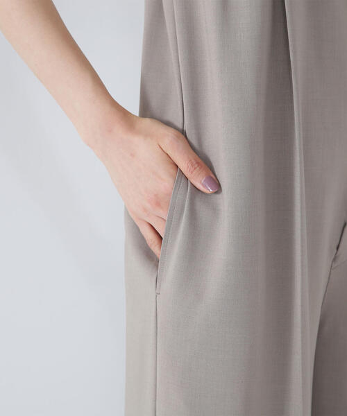 NATURAL BEAUTY BASIC（ナチュラルビューティーベーシック）の「◇ベアサロペット（サロペット/オーバーオール・レディース・ベージュ/ブラック・MEDIUM）」の18枚目の写真