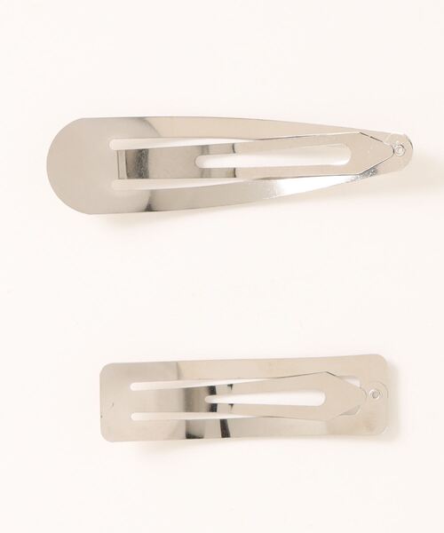 bibmilk（ビブミルク）の「DECORATE HEAD SQUARE7cm+BIG9cm SLEEP PIN SET（ヘアピン・キッズ・シルバー・ONE SIZE）」の2枚目の写真