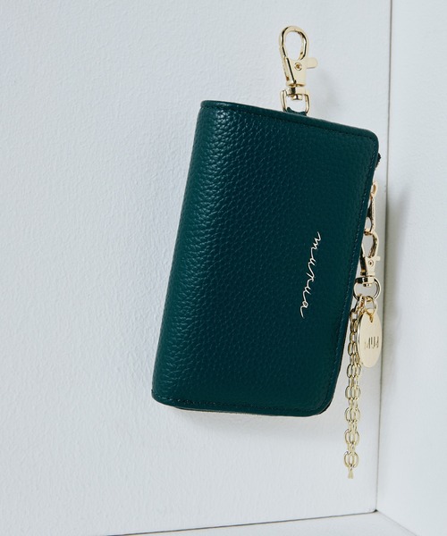 MURUA(ムルーア)L字ファスナーキーケース スマートキー対応 MR-W1253 メタルチャーム（キーケース/キーアクセサリー）｜MURUA（ムルーア）