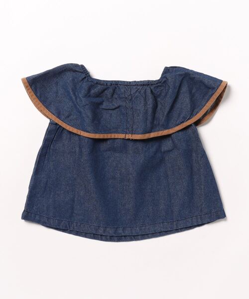 aimoha（アイモハ）の「【aimoha-KIDS-】ノースリーブデニムトップス（ベスト・キッズ・ネイビー・90/100/110/120/80/130）」の2枚目の写真