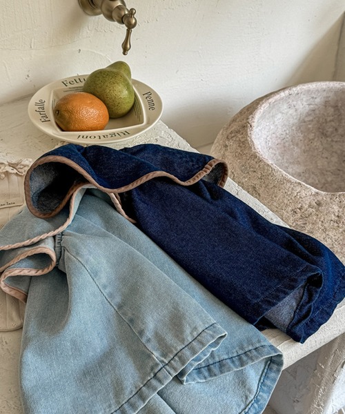 aimoha（アイモハ）の「【aimoha-KIDS-】ノースリーブデニムトップス（ベスト・キッズ・ネイビー・90/100/110/120/80/130）」の9枚目の写真