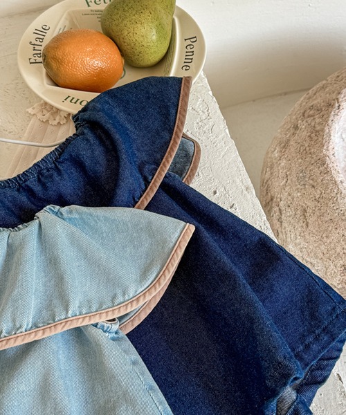 aimoha（アイモハ）の「【aimoha-KIDS-】ノースリーブデニムトップス（ベスト・キッズ・ネイビー・90/100/110/120/80/130）」の10枚目の写真