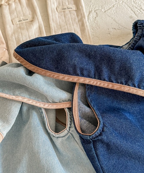 aimoha（アイモハ）の「【aimoha-KIDS-】ノースリーブデニムトップス（ベスト・キッズ・ネイビー・90/100/110/120/80/130）」の12枚目の写真