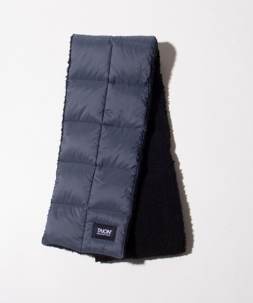 TAION（タイオン）の「【TAION/タイオン】GLOSTER別注 ボアリバーシブルマフラー ダウンマフラー 差し込み（マフラー・メンズ・オリーブ/ブラック/ホワイト系その他2/ホワイト系その他/ダークブルー/ダークグレー・FREE）」の13枚目の写真
