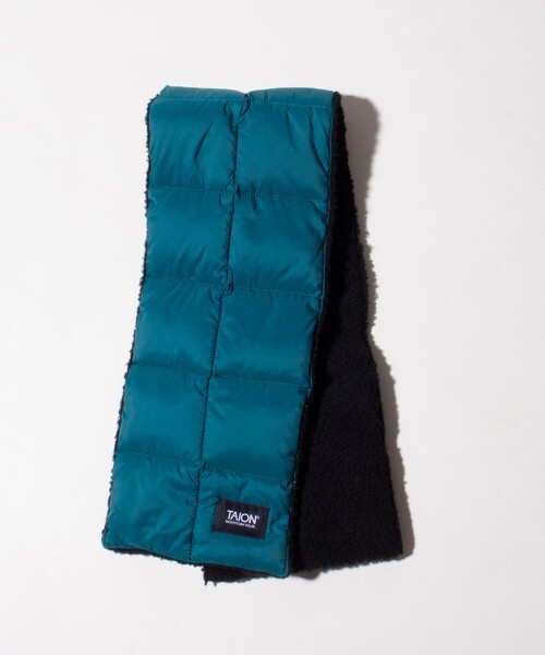 TAION（タイオン）の「【TAION/タイオン】GLOSTER別注 ボアリバーシブルマフラー ダウンマフラー 差し込み（マフラー・メンズ・オリーブ/ブラック/ホワイト系その他2/ホワイト系その他/ダークブルー/ダークグレー・FREE）」の9枚目の写真