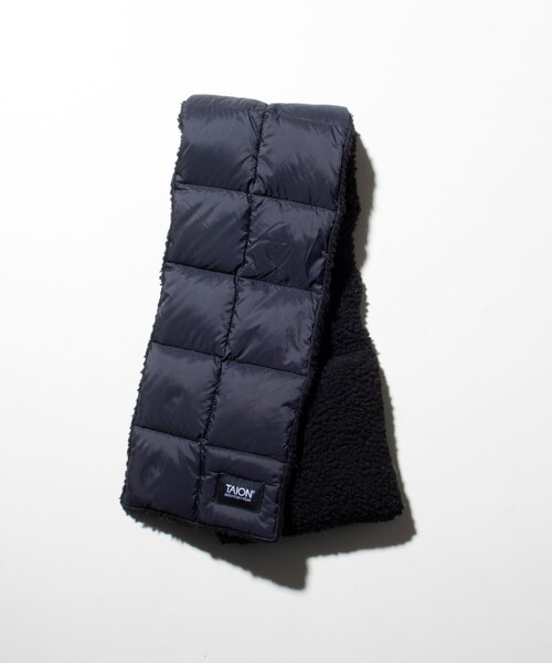 TAION（タイオン）の「【TAION/タイオン】GLOSTER別注 ボアリバーシブルマフラー ダウンマフラー 差し込み（マフラー・メンズ・オリーブ/ブラック/ホワイト系その他2/ホワイト系その他/ダークブルー/ダークグレー・FREE）」の18枚目の写真