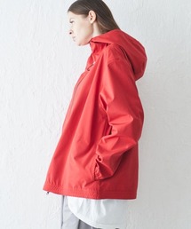 メンズのナイロンジャケット（レッド/赤色系・防風