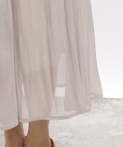 GLOBAL WORK Smile Seed Store（グローバルワーク スマイルシードストア）の「シャイニーフレアスカート/116018（スカート・レディース・ブラック/ブルー/グレイッシュベージュ・SMALL/MEDIUM/LARGE/X-LARGE）」の12枚目の写真