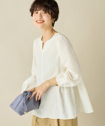 NOLLEY’S Sophi | ドットジャガードタフタペプラムブラウス(シャツ/ブラウス)