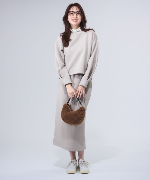 B:MING by BEAMS（ビーミングバイビームス）の「ダンボール トップス × スカート セット（S〜M）（ワンピース・レディース・ブラウン系その他2/ブラック/ブルー系その他・SMALL/MEDIUM）」の3枚目の写真