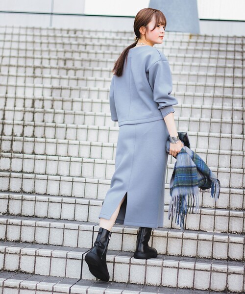 B:MING by BEAMS（ビーミングバイビームス）の「ダンボール トップス × スカート セット（S〜M）（ワンピース・レディース・ブラウン系その他2/ブラック/ブルー系その他・SMALL/MEDIUM）」の16枚目の写真