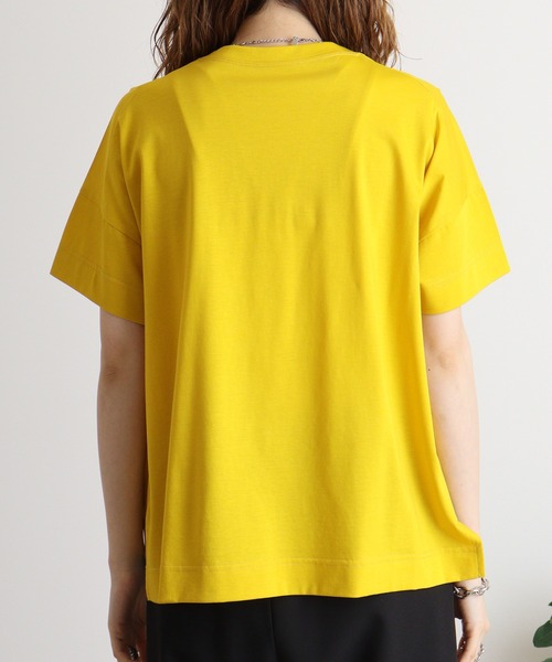 tシャツ BRODIAEA ロゴ×箔プリント極サラTシャツ レディース tシャツ BRODIAEA ロゴ×箔プリント極サラTシャツ レディース