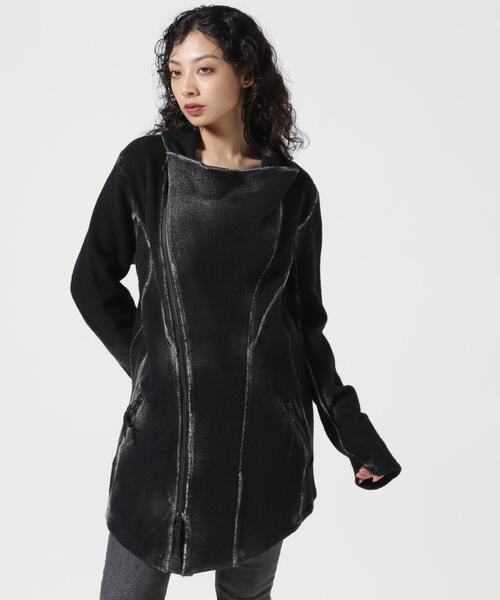 KMRii(ケムリ)の「KMRii/ケムリ/Cordoba Drape Rider(ブルゾン・レディース・ブラック・1/2)」の2枚目の写真
