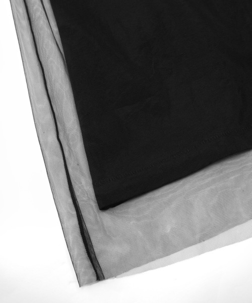 JNBY（ジェーエヌビーワイ）の「Light & Sheer Tulle Top（Tシャツ/カットソー・レディース・ベージュ/ブラック・40/38/36）」の22枚目の写真